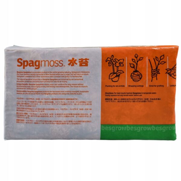 Mech Besgrow Sphagnum Sphagmoss Classic – 150 g 12 litrów