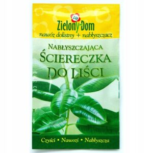 Ściereczka Nabłyszczająca z Nawozem Do Liści Zielony Dom