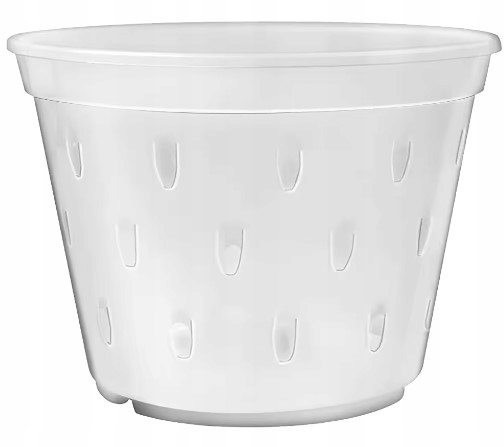 Doniczka przezroczysta z perforacją oddychająca